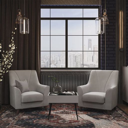 Комод «Брента», белый, 4 ящика, 2 дверцы